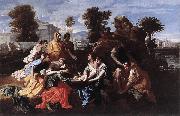 Nicolas Poussin Finding of Moses oil